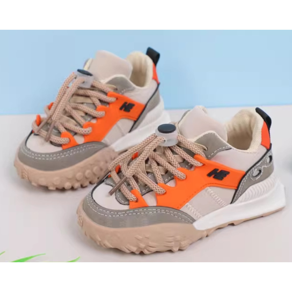 Кросівки дитячі hE сіро-оранжеві