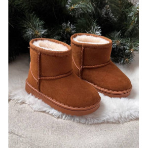 Уггі дитячі зимові FN еко-нубук коричневі