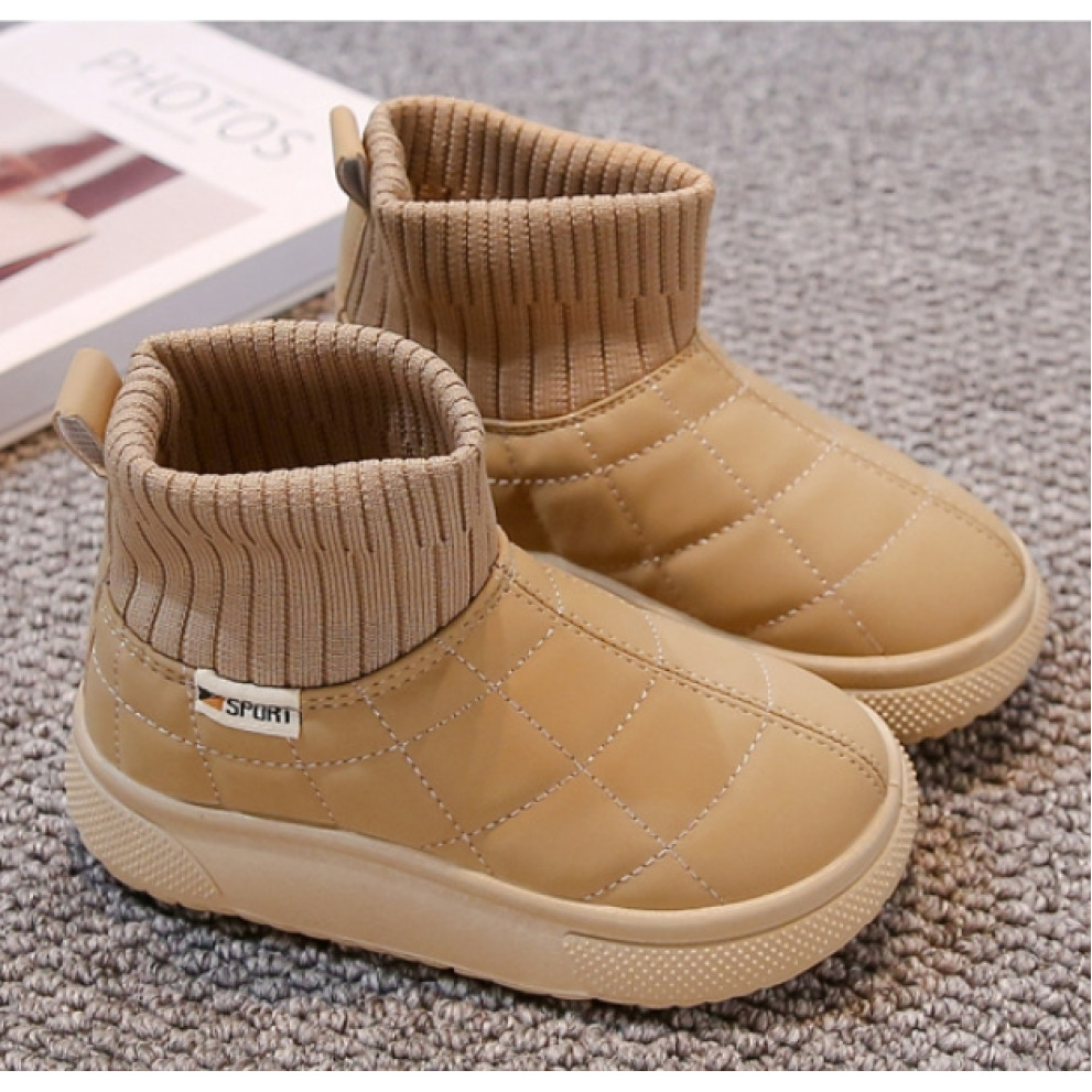 Дитячі зимові черевики Caramel бежеві – тепле взуття для хлопчика та дівчинки Дитячі зимові черевики Caramel бежеві – тепле взуття для хлопчика та дівчинки