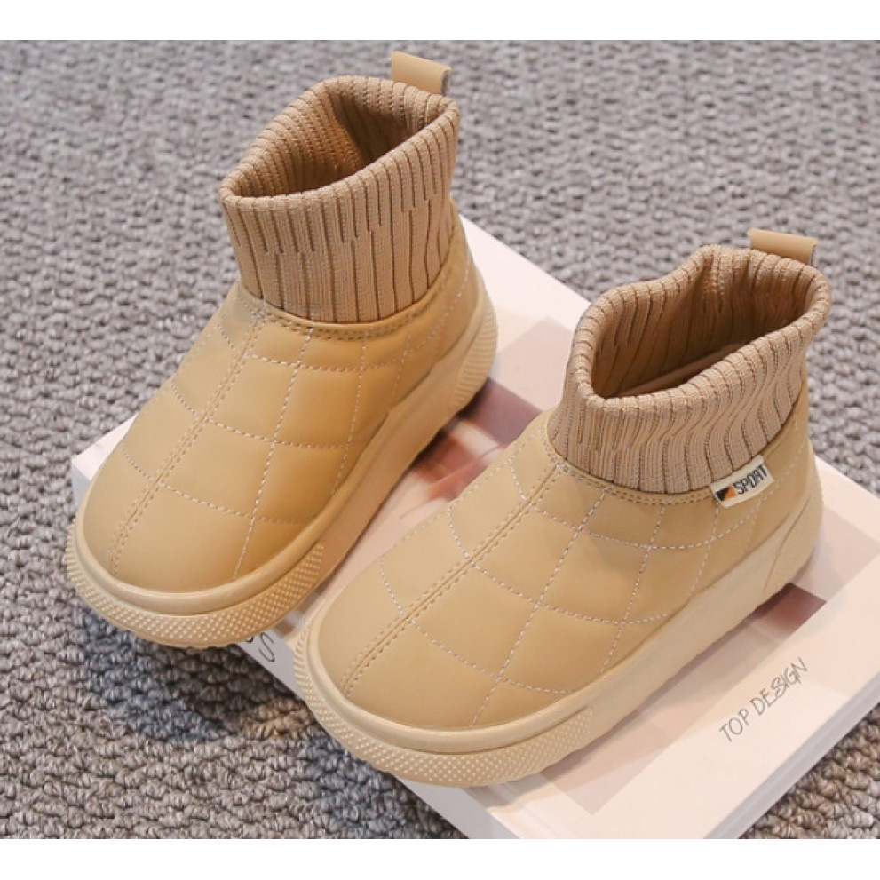 Дитячі зимові черевики Caramel бежеві – тепле взуття для хлопчика та дівчинки Дитячі зимові черевики Caramel бежеві – тепле взуття для хлопчика та дівчинки