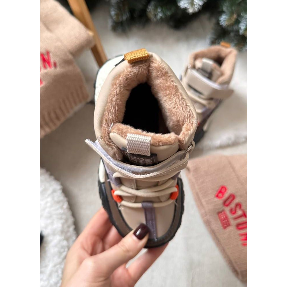 Черевики дитячі стильні DHX, бежевий Черевики дитячі стильні DHX, бежевий