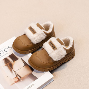 Кросівки дитячі утеплені Mianzhi, коричневий