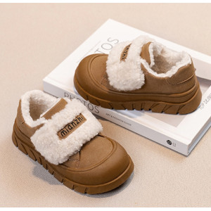 Кросівки дитячі утеплені Mianzhi, коричневий