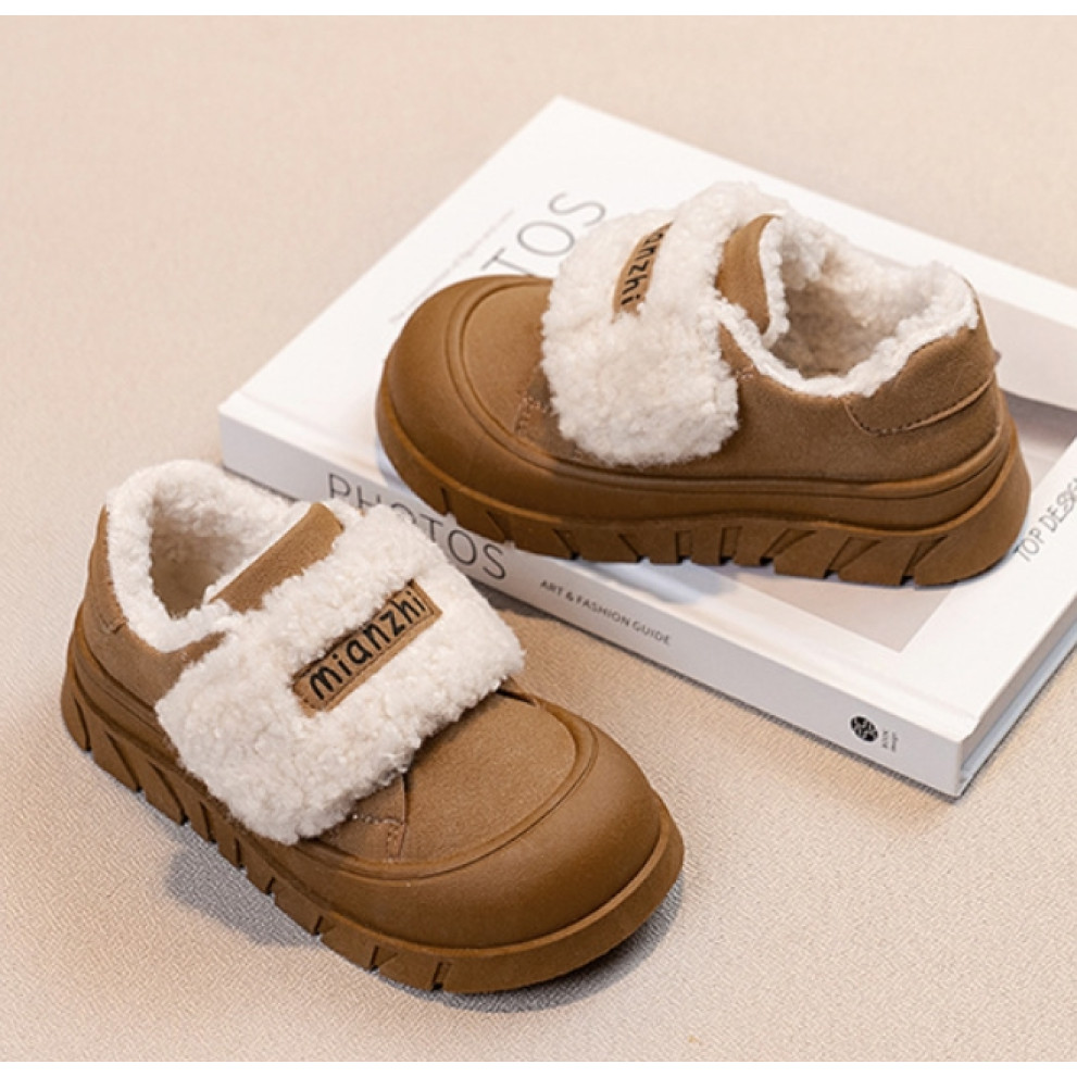 Кросівки дитячі утеплені Mianzhi, коричневий