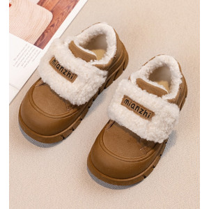 Кросівки дитячі утеплені Mianzhi, коричневий