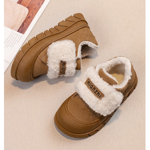 Кросівки дитячі утеплені Mianzhi, коричневий