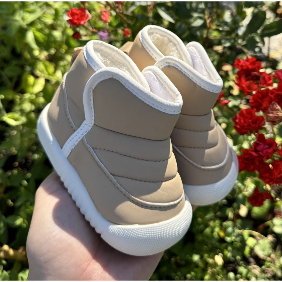 Купити черевички зимові дитячі з хутром Topstar бежевий — тепле зимове взуття для дітей