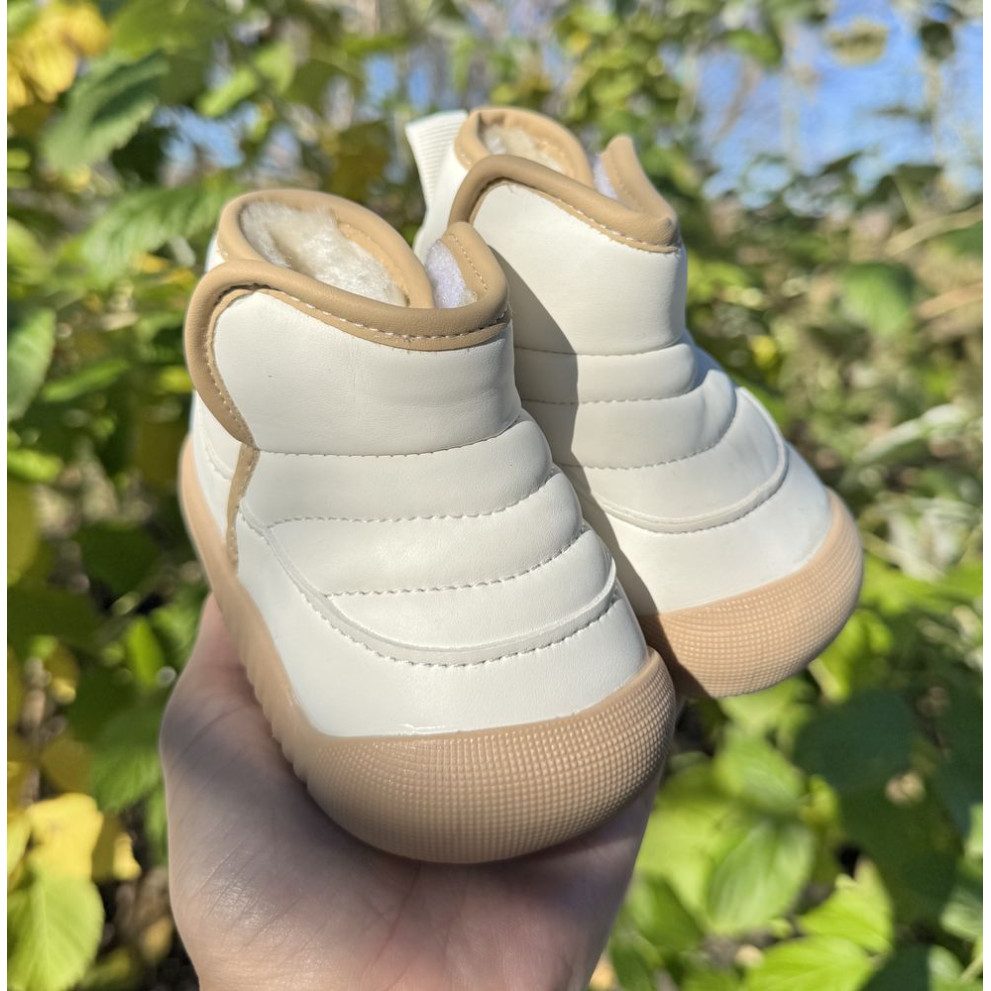 Черевички зимові дитячі з хутром Topstar білий— теплі та зручні черевички для дітей