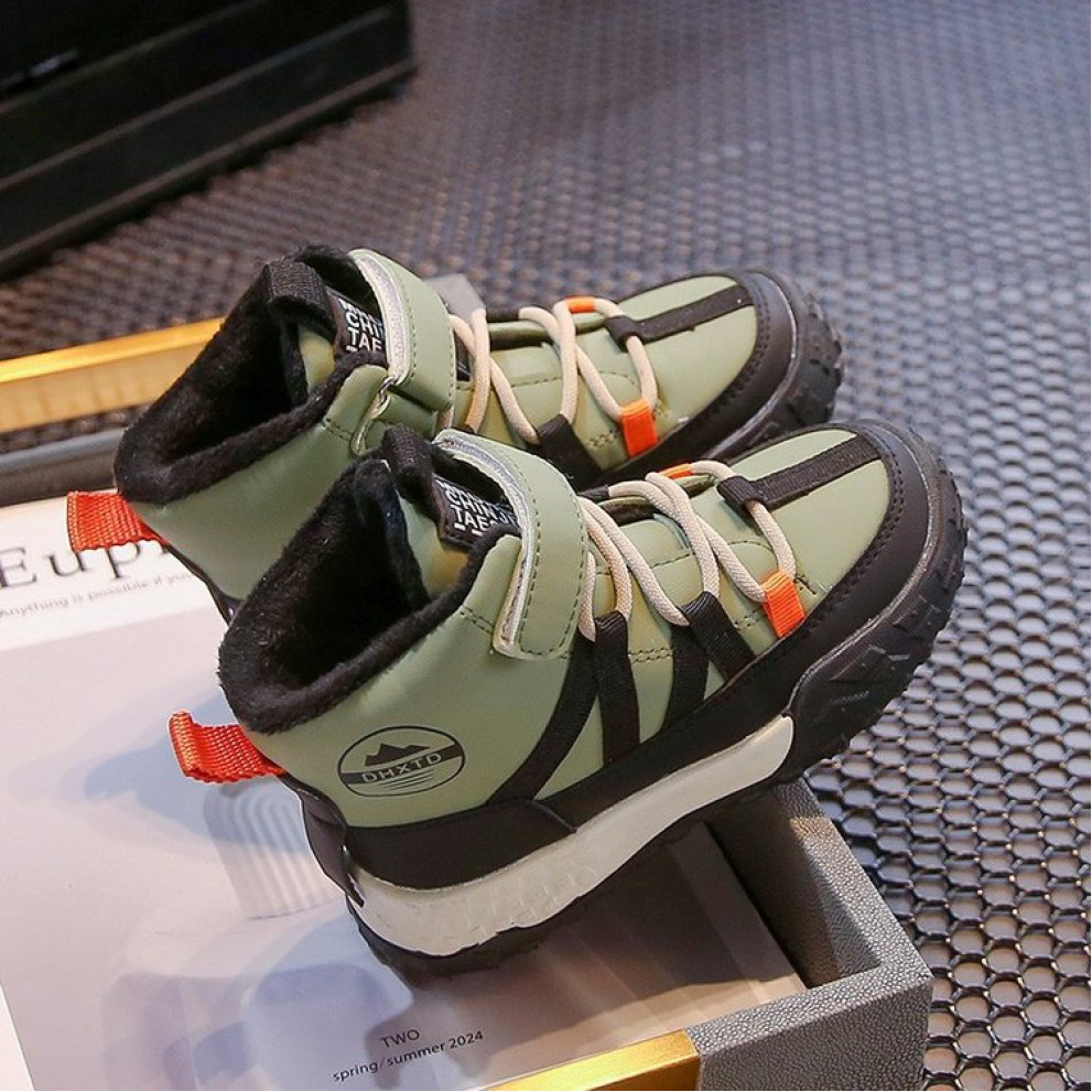 Черевики зимові для хлопчиків стильні DHX, хакі Черевики зимові для хлопчиків стильні DHX, хакі