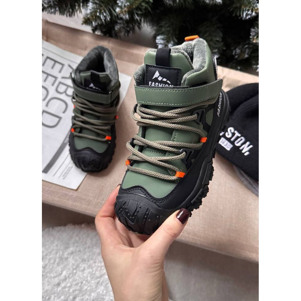 Черевики для хлопчиків демі стильні Fan, хакі Черевики для хлопчиків демі стильні Fan, хакі