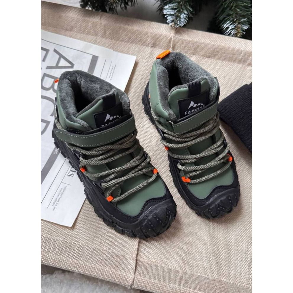 Черевики для хлопчиків демі стильні Fan, хакі Черевики для хлопчиків демі стильні Fan, хакі