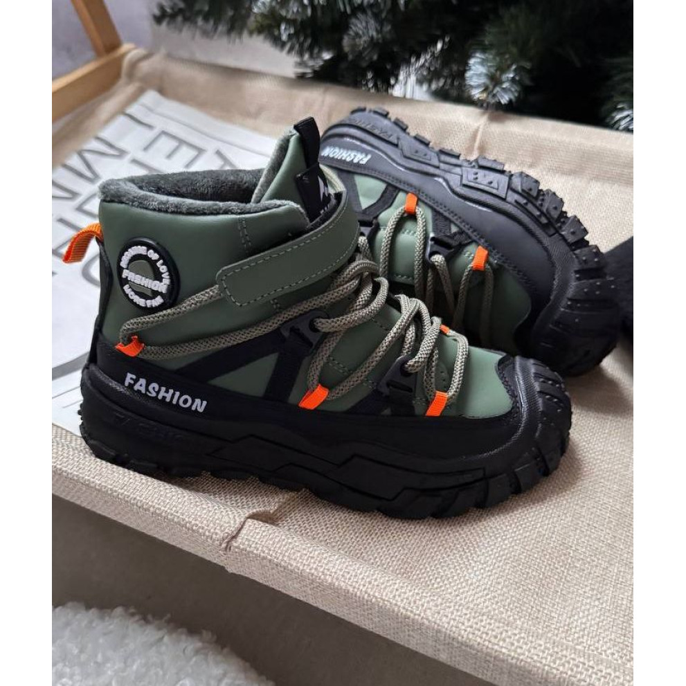 Черевики для хлопчиків демі стильні Fan, хакі