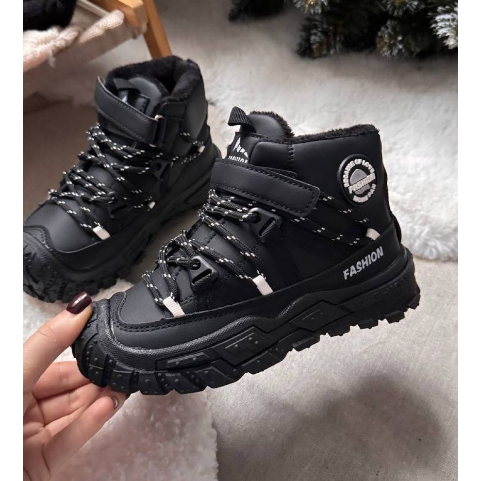 Черевики для хлопчиків демі стильні Fan, чорний