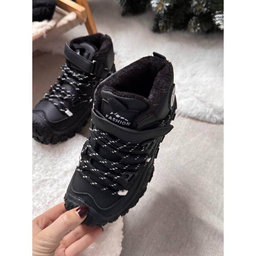 Черевики для хлопчиків демі стильні Fan, чорний Черевики для хлопчиків демі стильні Fan, чорний