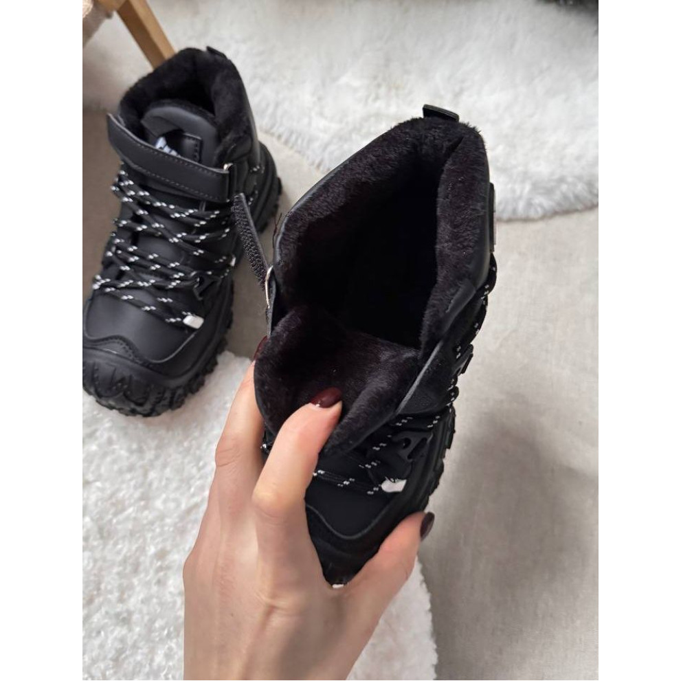 Черевики для хлопчиків демі стильні Fan, чорний Черевики для хлопчиків демі стильні Fan, чорний