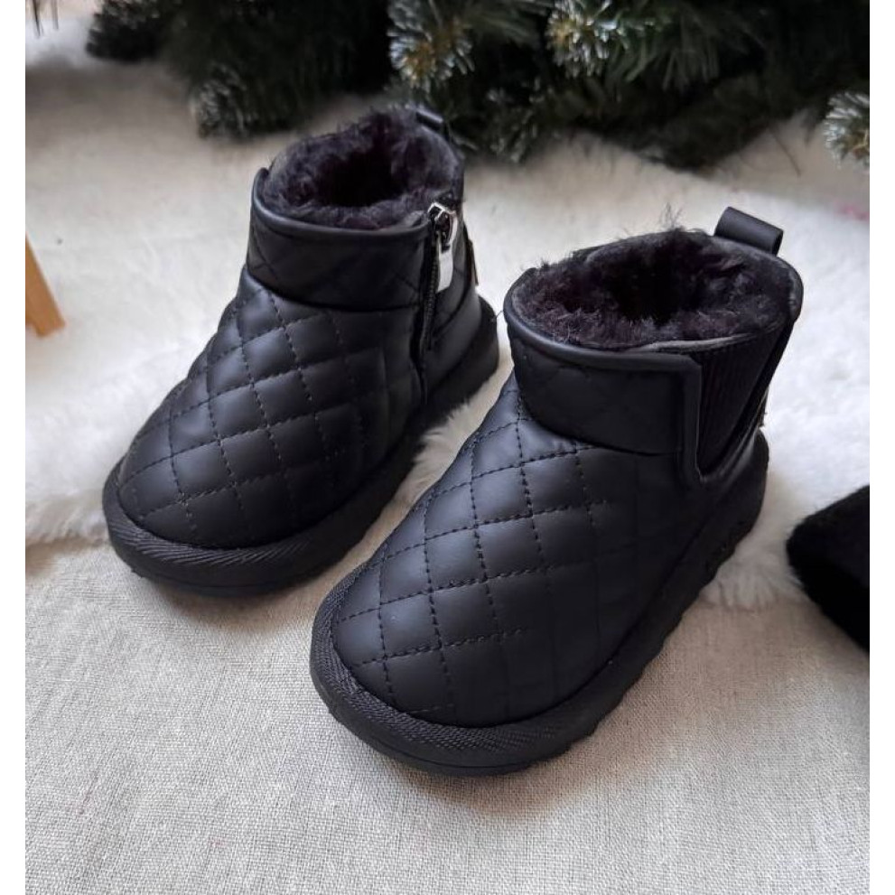 Дитячі зимові черевики BX.Duck чорного кольору - комфорт і тепло для маленьких ніжок Дитячі зимові черевики BX.Duck чорного кольору - комфорт і тепло для маленьких ніжок