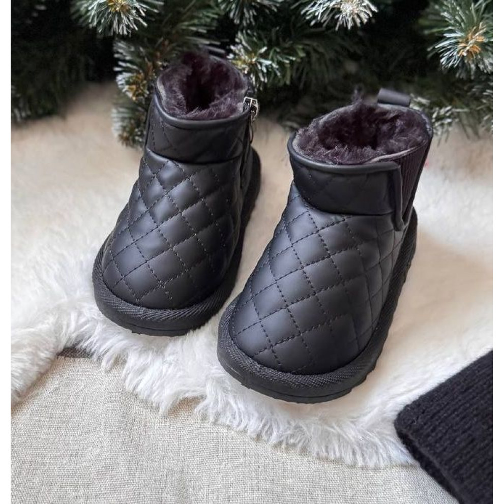 Дитячі зимові черевики BX.Duck чорного кольору - комфорт і тепло для маленьких ніжок Дитячі зимові черевики BX.Duck чорного кольору - комфорт і тепло для маленьких ніжок