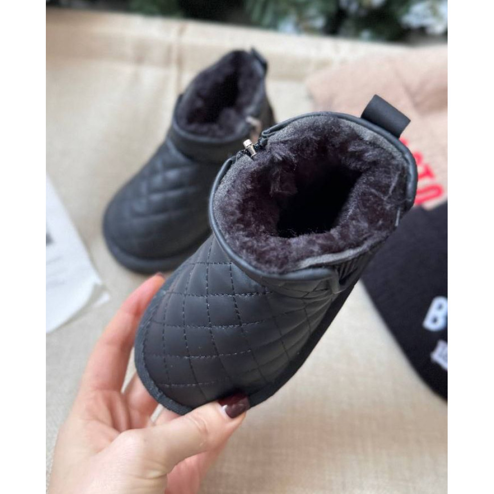 Дитячі зимові черевики BX.Duck чорного кольору - комфорт і тепло для маленьких ніжок Дитячі зимові черевики BX.Duck чорного кольору - комфорт і тепло для маленьких ніжок