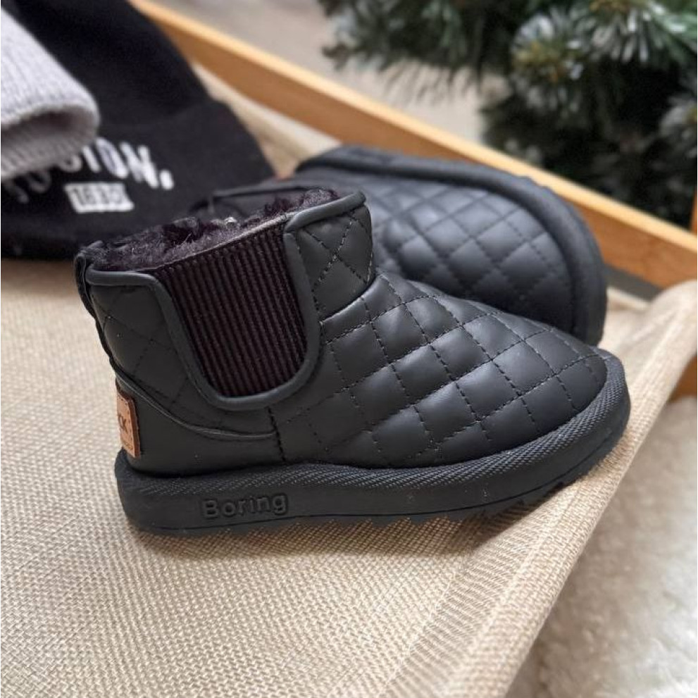 Дитячі зимові черевики BX.Duck чорного кольору - комфорт і тепло для маленьких ніжок Дитячі зимові черевики BX.Duck чорного кольору - комфорт і тепло для маленьких ніжок