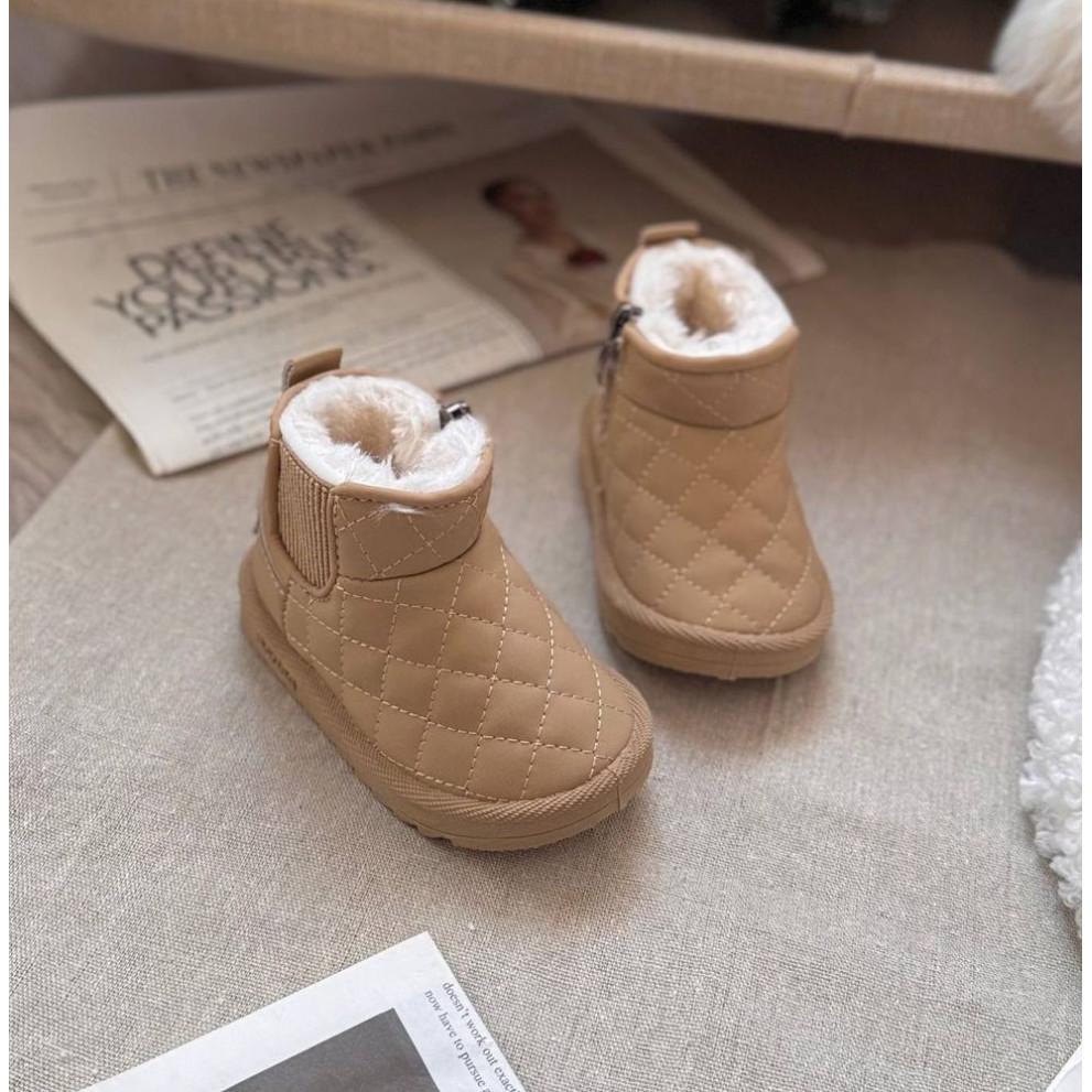 Дитячі зимові черевики BX.Duck бежевого кольору - комфорт і тепло для маленьких ніжок Дитячі зимові черевики BX.Duck бежевого кольору - комфорт і тепло для маленьких ніжок