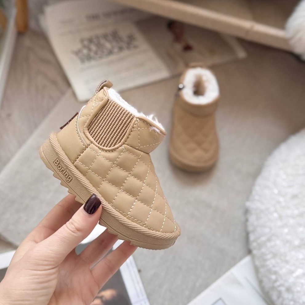 Дитячі зимові черевики BX.Duck бежевого кольору - комфорт і тепло для маленьких ніжок Дитячі зимові черевики BX.Duck бежевого кольору - комфорт і тепло для маленьких ніжок