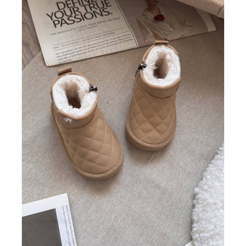 Дитячі зимові черевики BX.Duck бежевого кольору - комфорт і тепло для маленьких ніжок Дитячі зимові черевики BX.Duck бежевого кольору - комфорт і тепло для маленьких ніжок