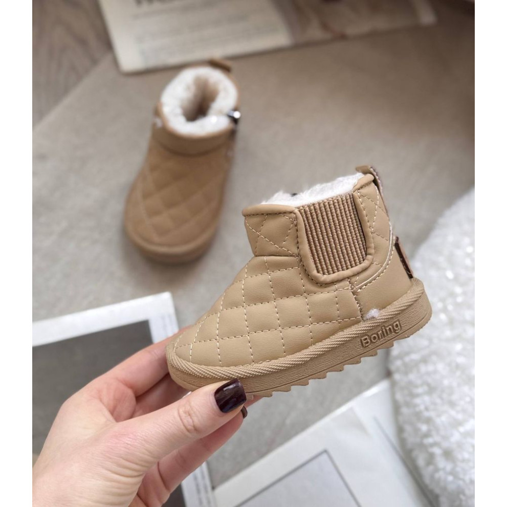 Дитячі зимові черевики BX.Duck бежевого кольору - комфорт і тепло для маленьких ніжок Дитячі зимові черевики BX.Duck бежевого кольору - комфорт і тепло для маленьких ніжок