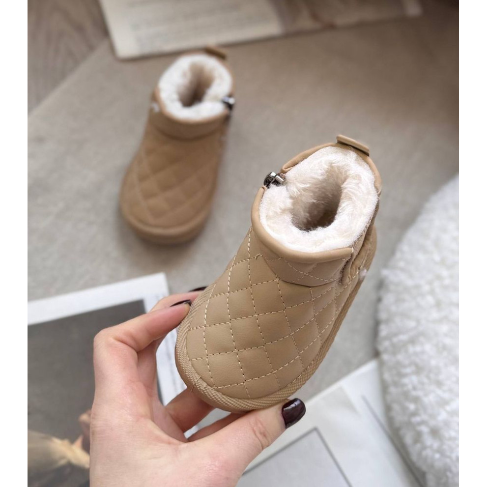 Дитячі зимові черевики BX.Duck бежевого кольору - комфорт і тепло для маленьких ніжок Дитячі зимові черевики BX.Duck бежевого кольору - комфорт і тепло для маленьких ніжок