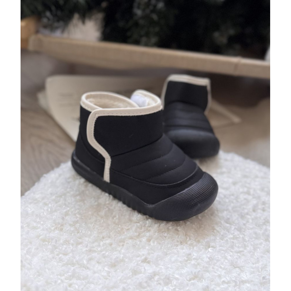 Дитячі зимові черевики Topstar чорні з хутром - теплі та надійні чоботи для дітей