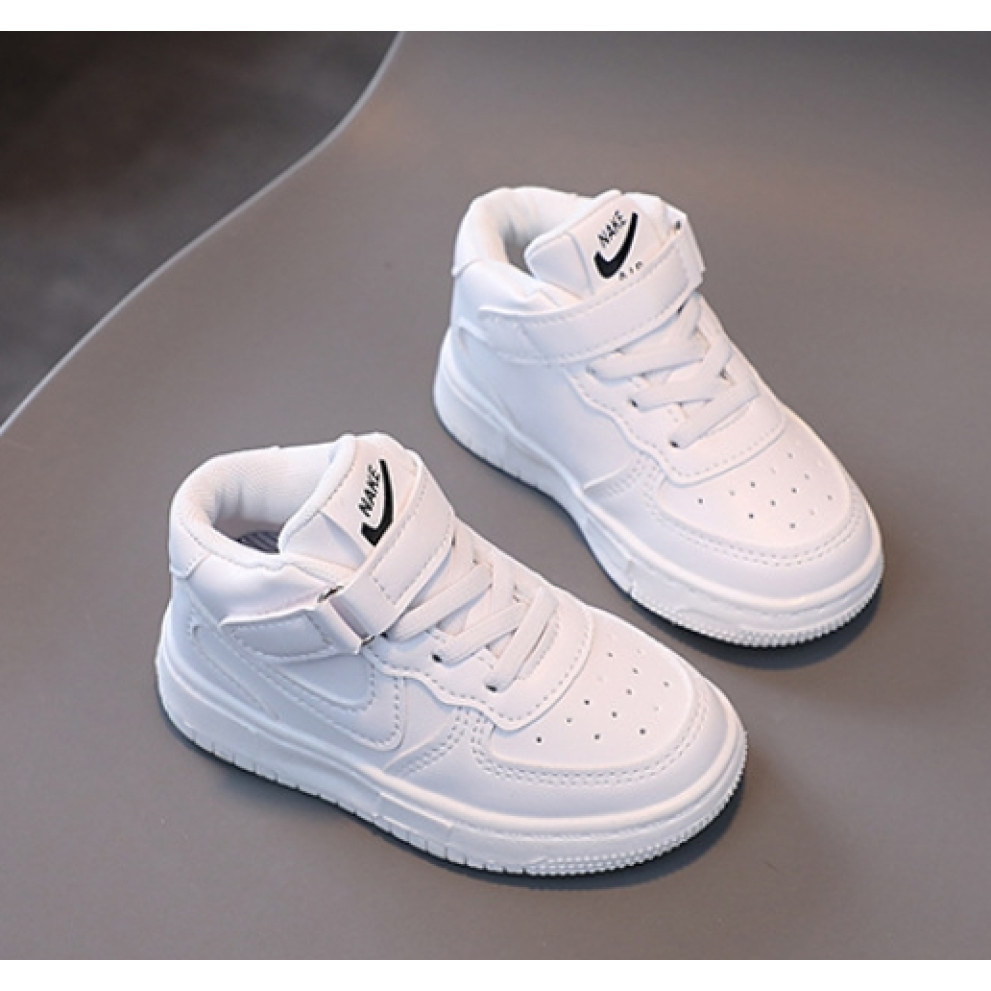 Дитячі спортивні високі кросівки Air білі - високі кросівки для активних дітей