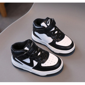 Дитячі спортивні хайтопи Air чорний з білим