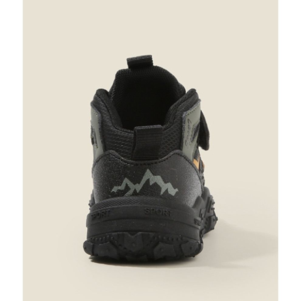 Купити дитячі високі кросівки хайтопи T-X 668 для хлопчика та дівчинки кольору хакі весна-осінь з липучкою та нековзною підошвою Купити дитячі високі кросівки хайтопи T-X 668 для хлопчика та дівчинки кольору хакі весна-осінь з липучкою та нековзною підошвою