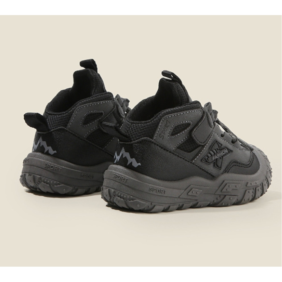 Купити дитячі чорні високі кросівки T-X 668 для хлопчиків та дівчаток весна-осінь з липучкою та нековзною підошвою Купити дитячі чорні високі кросівки T-X 668 для хлопчиків та дівчаток весна-осінь з липучкою та нековзною підошвою