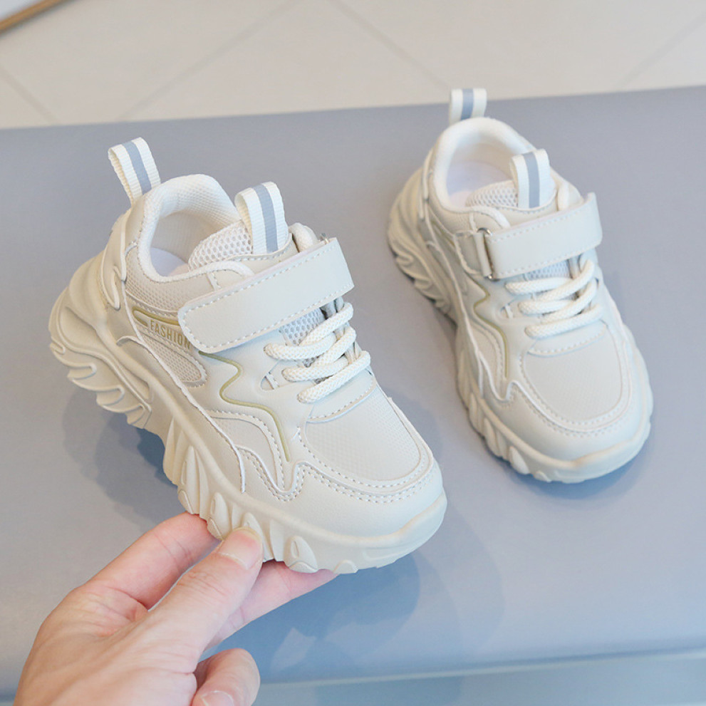 Дитячі кросівки HTH-775 білі для хлопчиків та дівчаток весна-осінь з масивною підошвою