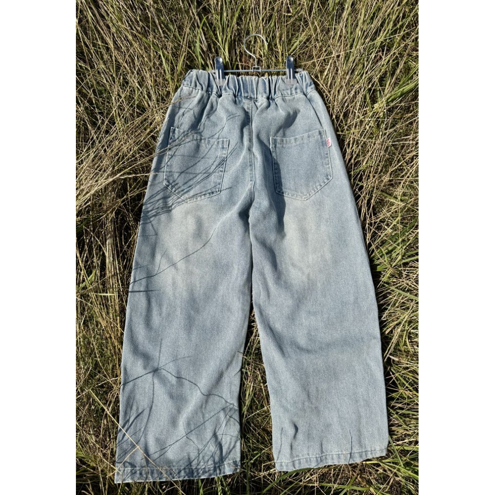 Джинси для дівчинки з червоною смужкою 10906