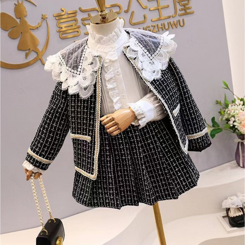 Комплект для дівчинки піджак і спідничка 10911