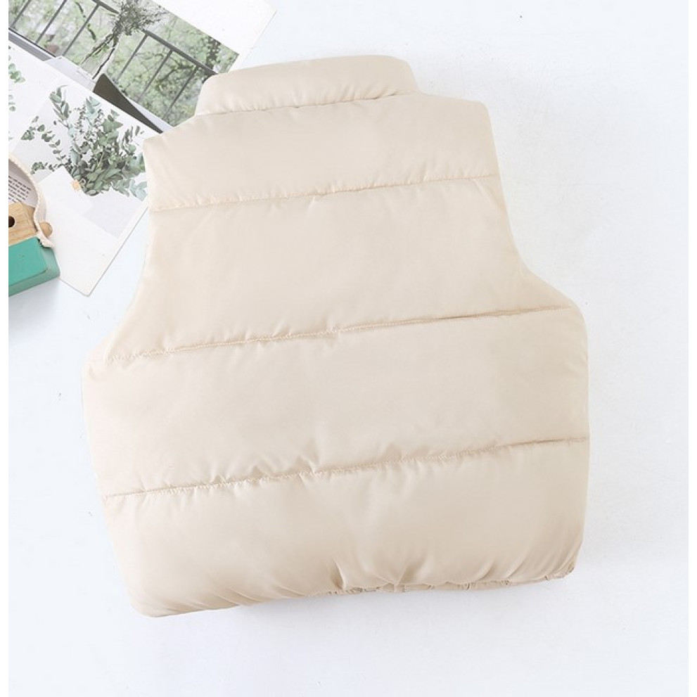 Жилетка демісезонна колір світлий бежевий 10923 Жилетка демісезонна колір світлий бежевий 10923