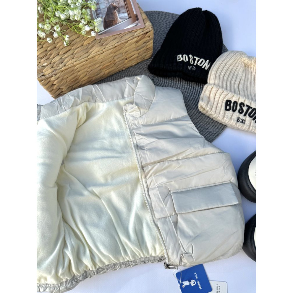 Жилетка демісезонна колір світлий бежевий 10923