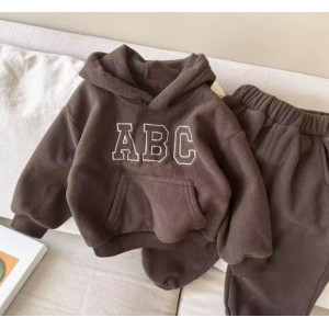 Костюм теплий флісовий Abc коричневий 10931