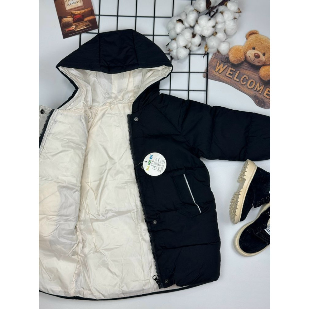 Пальто єврозима чорне 1558