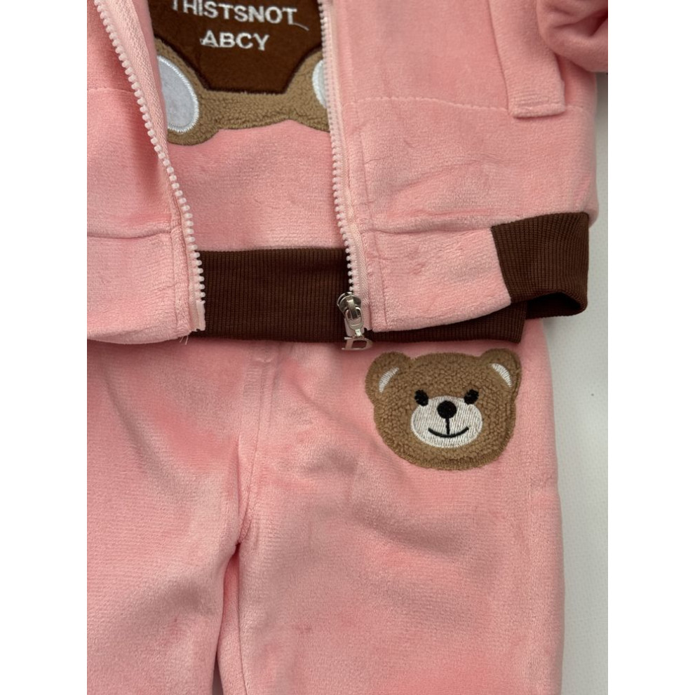 Костюм трійка Bear світло-рожевий 1574