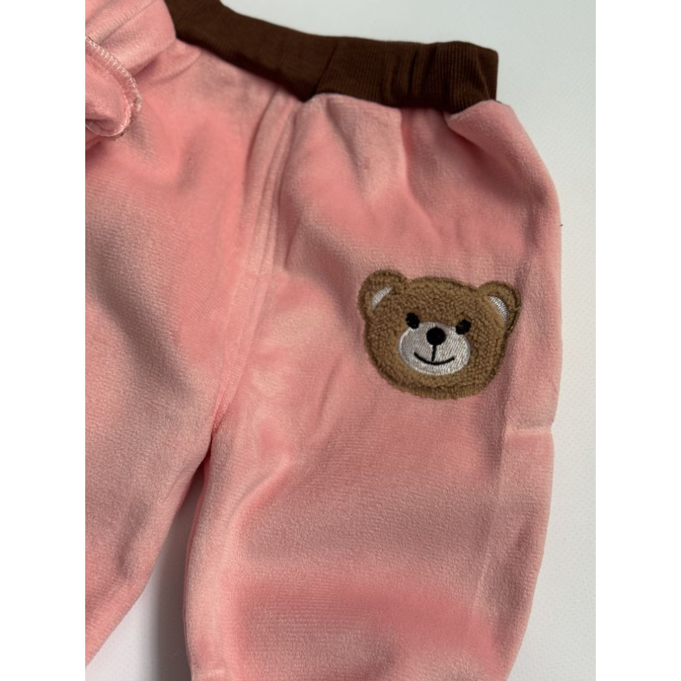 Костюм трійка Bear світло-рожевий 1574