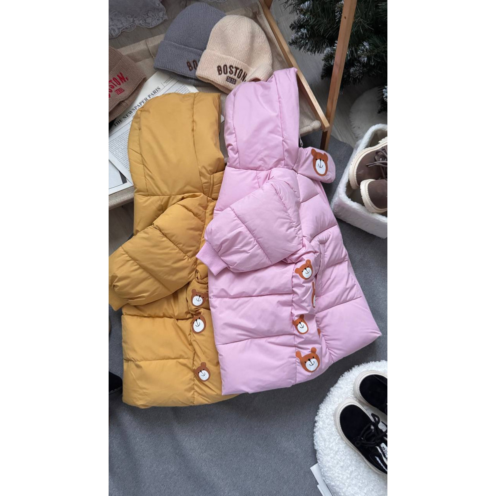 Пальто зимове дитяче Bear жовте 10640