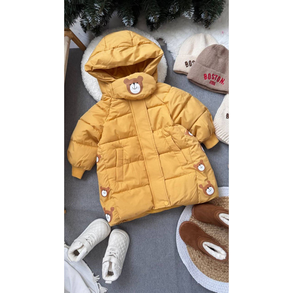 Пальто зимове дитяче Bear жовте 10640