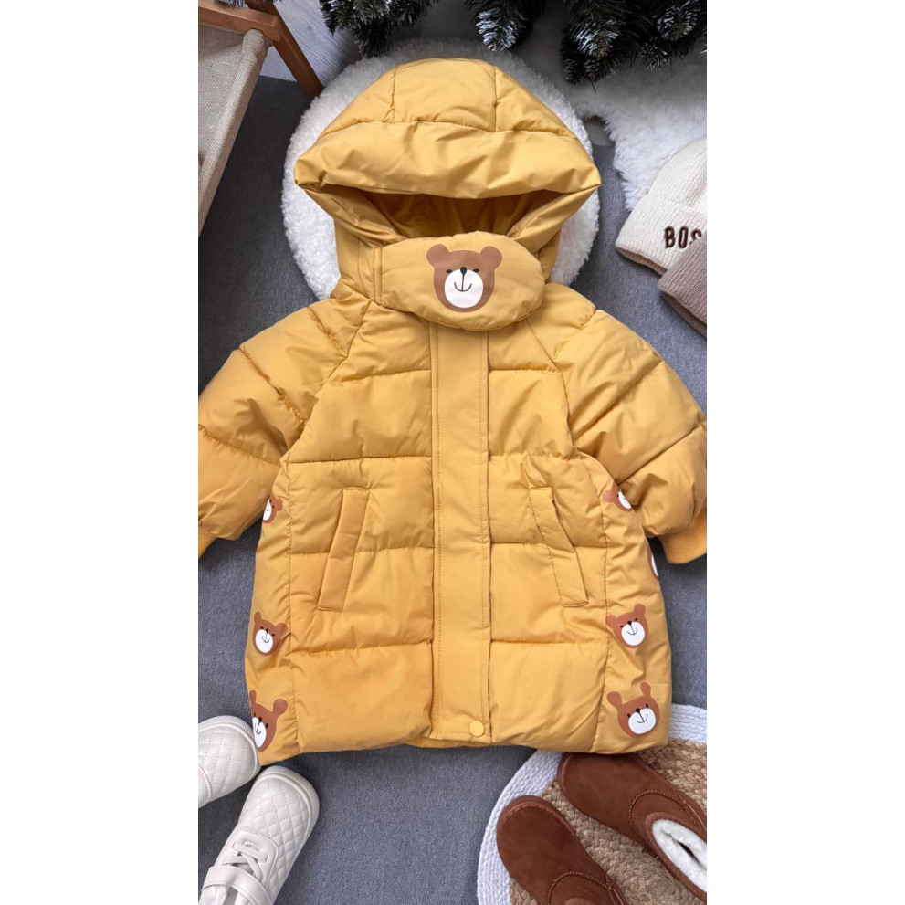 Пальто зимове дитяче Bear жовте 10640