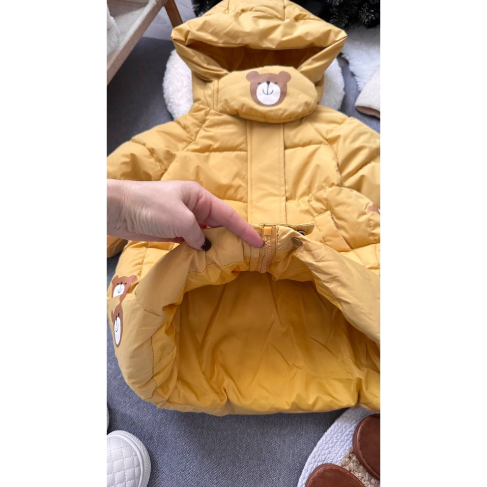 Пальто зимове дитяче Bear жовте 10640
