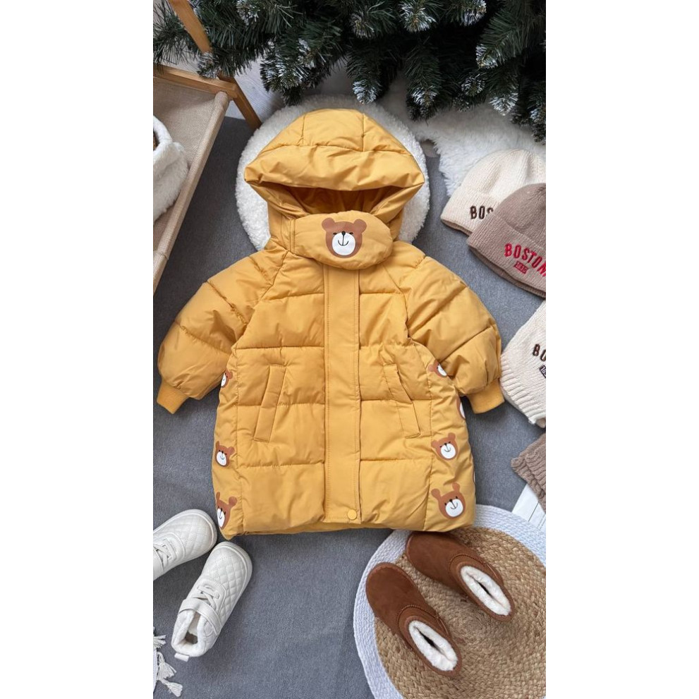 Пальто зимове дитяче Bear жовте 10640