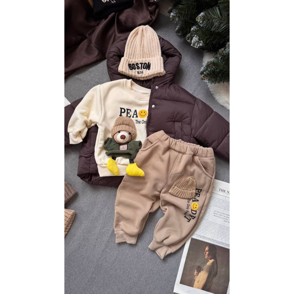 Утеплений костюм з ведмедиком 10648