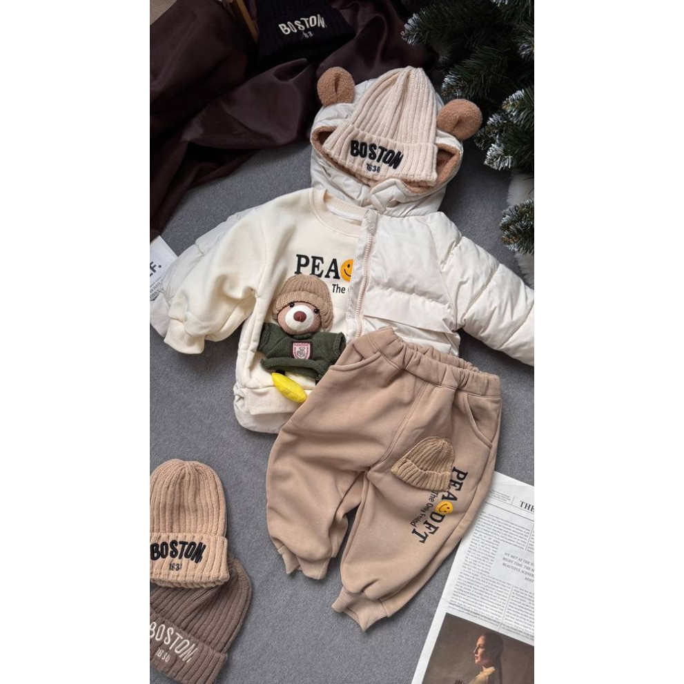 Утеплений костюм з ведмедиком 10648