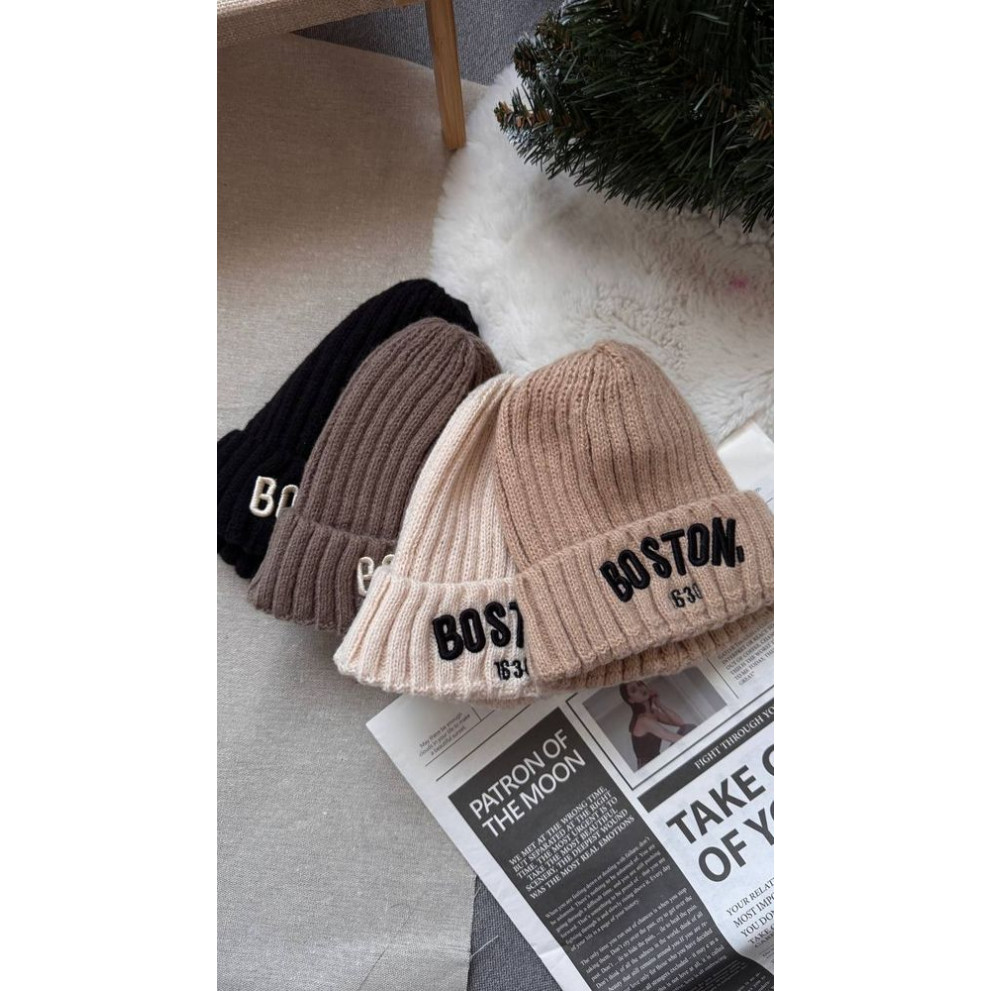 Шапка на весну Boston колір сірий 10698
